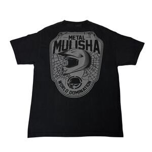 Vintage Metal Mulisha World Domination T Shirt Men's Large Y2K Biker